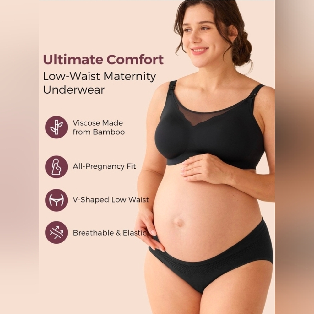 MOMCOZY Bamboo Pregnancy Postpartum Panties Underwear